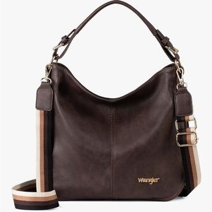 ▫️Wrangler for Montana West Brown Shoulder Bag with 2 Color Straps